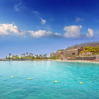 Anfi del Mar Anfidelmar beach in Gran Canaria Canary Islands