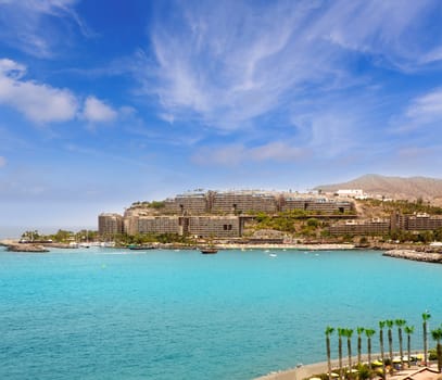 Anfi del Mar Anfidelmar beach in Gran Canaria Canary Islands