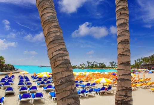 Anfi del Mar Anfidelmar beach in Gran Canaria Canary Islands