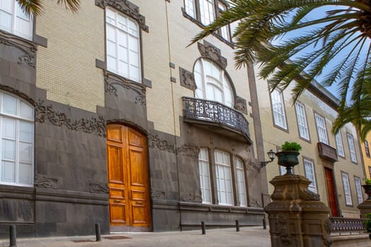 Las Palmas de Gran Canaria Vegueta colonial house facades Spain