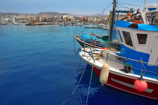 Arguineguin Puerto port in Mogan Gran Canaria of Canary Islands