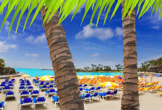 Anfi del Mar Anfidelmar beach in Gran Canaria Canary Islands