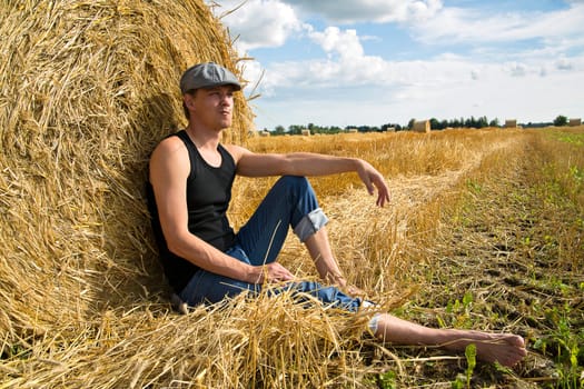Man near rye ball make some good thoughts