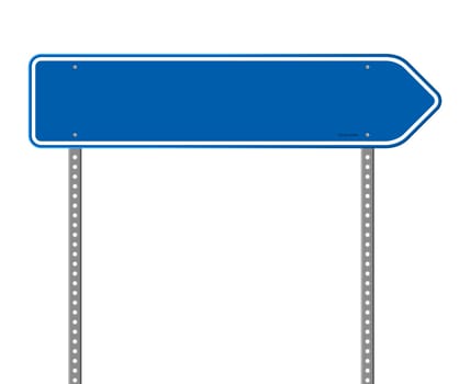 Blank destination sign with destination information