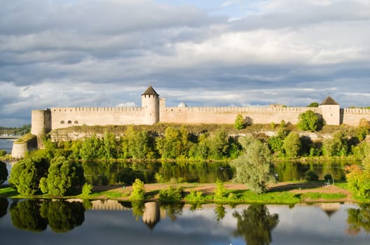 Fortress in Ivangorod, the western border of Russia
