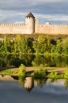 Fortress in Ivangorod, the western border of Russia