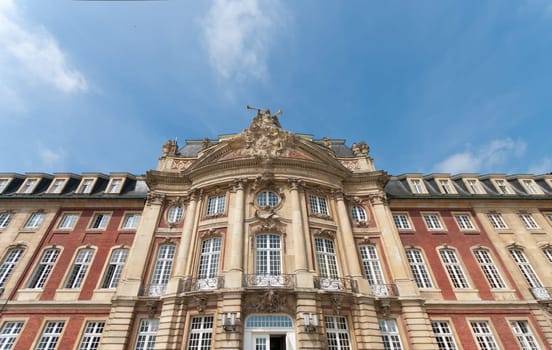 front of the Schloss (castle) in Munster, Germany. Former residence for the prince-bishops, now it is the administrative centre of the University of Munster.