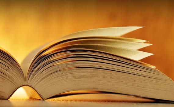 Composition with book on the table