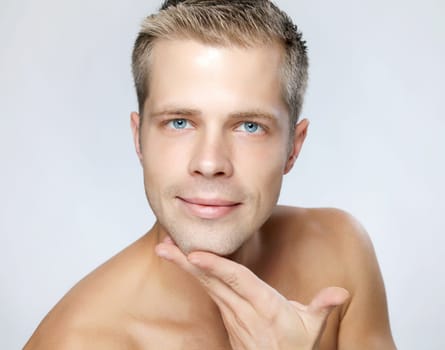 Portrait of an young handsome man