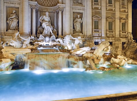beautiful night image of the eternal city