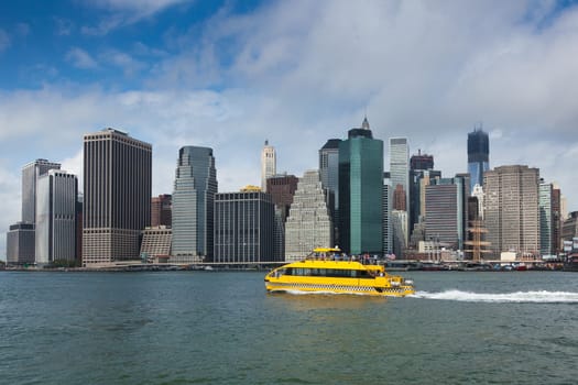 View of lower Manhattan in New York - USA