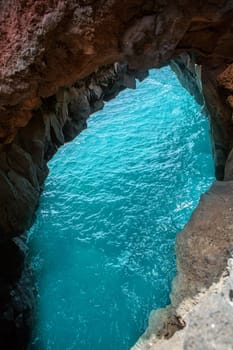 Lanzarote Los hervideros like boiling water caves in canary Islands