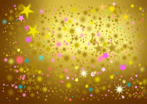 Star Christmas Card DIN A-3