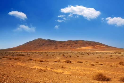 Ajaches mountain in Lanzarote Punta Papagayo at Canary Islands