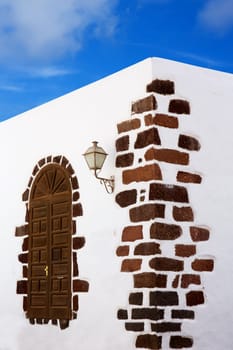 Lanzarote Teguise white and stone village in Canary Islands