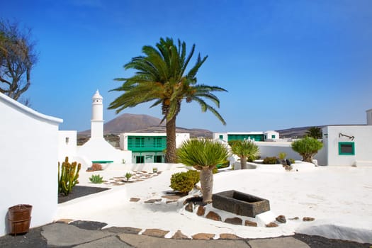 Lanzarote san Bartolome monumento Campesino in Canary islands