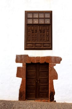 Lanzarote Teguise white and stone village in Canary Islands