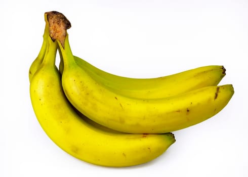 Banana on white background