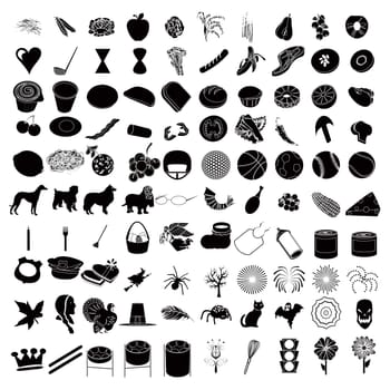 Vector Illustrtions of 100 Icon Set 3