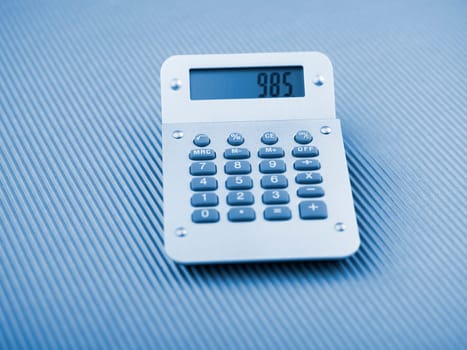 Silver Calculator on office table