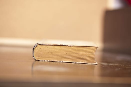 Old Antique Book on wooden table