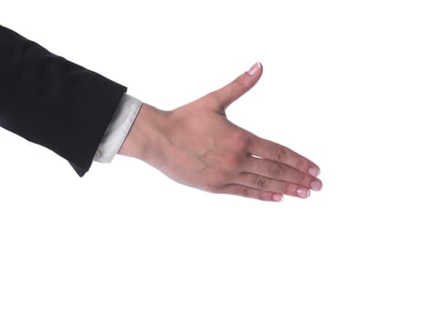 Womans Hand Ready For Handshaking