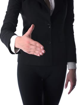 Womans Hand Ready For Handshaking