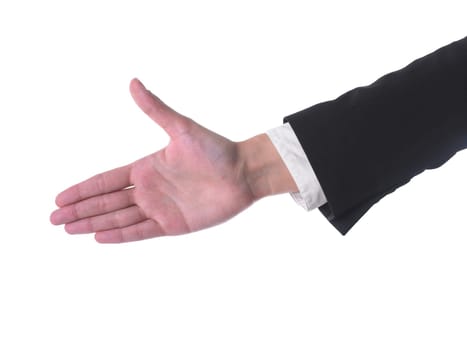 Womans Hand Ready For Handshaking