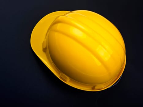 Hardhat hard hat Helmet on black background