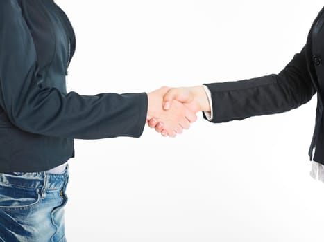 Two business woman Handshaking Handshake