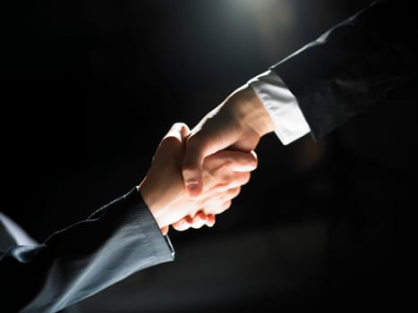 Handshake Handshaking light and dark