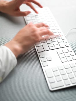 Secretary Speed Business Speedy Typing In Office on Desk
