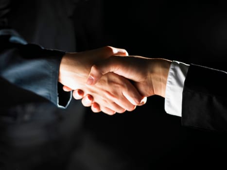 Handshake Handshaking dark and light