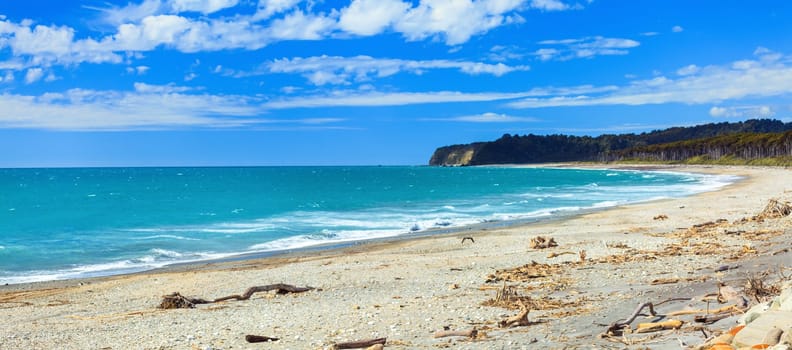 Coast of the Tasman sea. Panorama