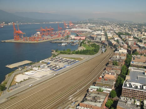 Industrial Park with Harbor