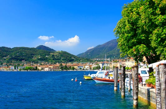 View over the bay of Saló on Lake Garda,Italy