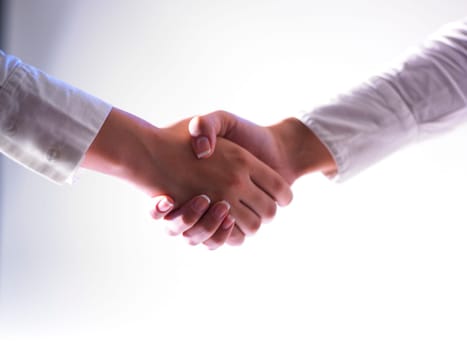 Handshake Handshaking isolate on white