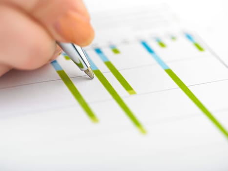 Market Analyze - pen and calculator on papers