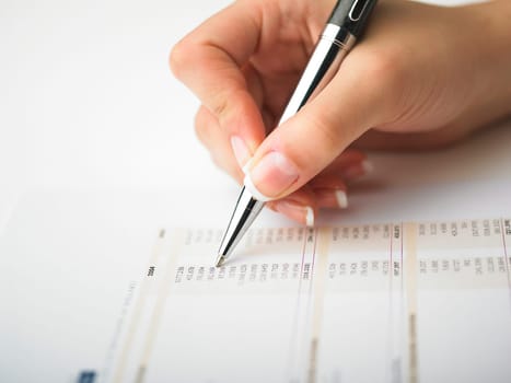 Market Analyze - pen and calculator on papers