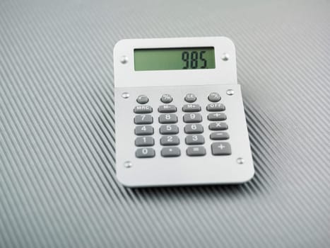 Silver Calculator on office table