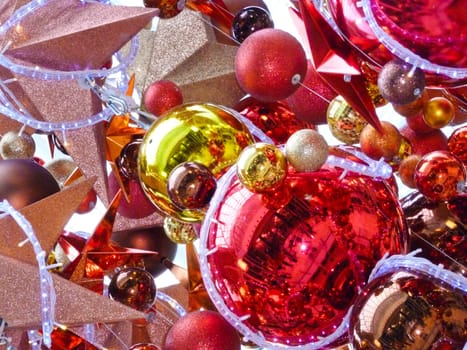 Stars baubles and lights in the run up to christmas