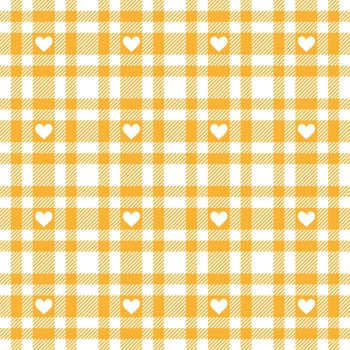 Hearts on Plaid Tablecloths Pattern - Endless