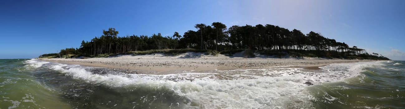 Panorama from the west beach of Prerow