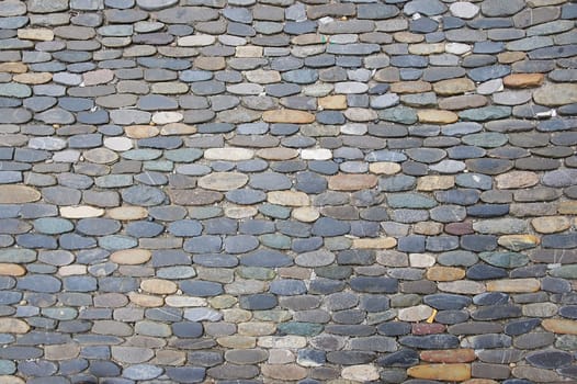 Cobblestone pavement