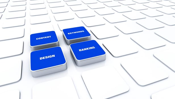 3D Pads Blue - Keywords Design Content Ranking 9