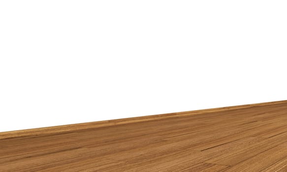 Wall with Wooden Floor Diagonal - Oak (European)