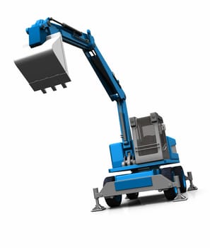 The Blue Shovel Excavator 02