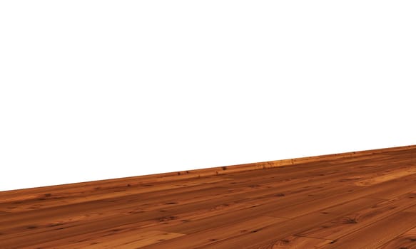 Wall with Wooden Floor Diagonal - Larch Antique