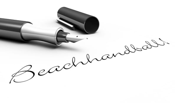 Beach handball! - Pen concept