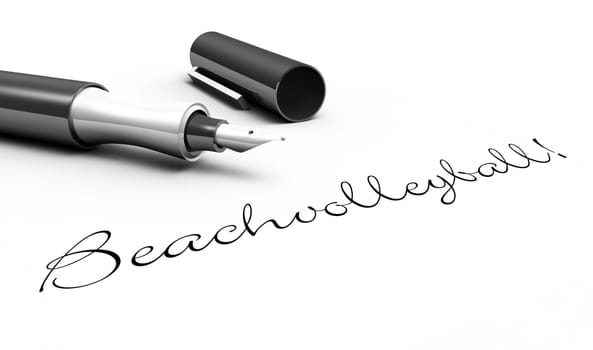 Beach volleyball! - Pen concept